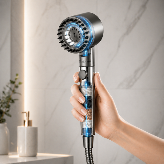 High Pressure 18-Stage Filtered Shower Head